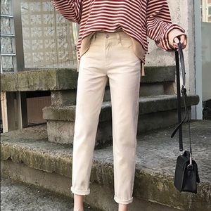 Denimot-Cropped Straight Leg Jeans